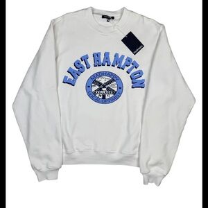 Nwt Madhappy White Crewneck East Hampton Pop Up Crewneck Sweater oversize